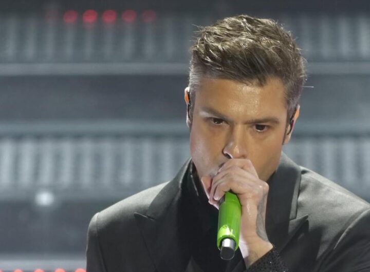 fedez sanremo green carpet